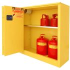 Flammable Storage Cabinet - 30 Gallons - Bi-Fold, Sliding Door - Self-Close