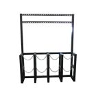 4 Cylinders (4x1) - Barricade - Process Station - Gas Cylinder Rack