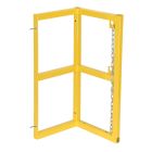 Add-On Extension to Modular Gas Cylinder Barricade Rack - Yellow - Adds 1 Cylinder Position (1X1)