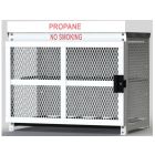6 Propane Tanks (33 LB) - Outdoor - Horizontal Storage - Steel & Mesh - Gas Cylinder Cage