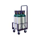 4 Cylinders - Oxygen & Medical Gases (M60 Tanks) - Cylinder Cart