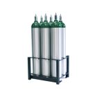 6 Cylinders - Oxygen & Medical Gases (D,E,M9) - Cylinder Rack