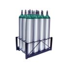 12 Cylinders - Oxygen & Medical (D,E,M9) - Cylinder Rack