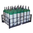 24 Cylinders - Universal Oxygen & Medical Gases (D,E,M9,M7,ML6) - Cylinder Rack