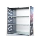 Open Front - 2 Shelves - Metal - Wide - Storage Cabinet