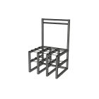 9 Cylinders (3x3) - Barricade - Process Station - Gas Cylinder Rack