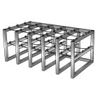 15 Cylinders (5x3) - Stainless Steel - Barricade - Gas Cylinder Rack