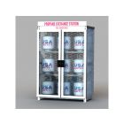 18 Propane Tanks (20 LB) - Outdoor - Vertical Storage - 2 Doors - Steel & Mesh - Gas Cylinder Cage