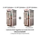 22 Cylinders - Large Tanks - Outdoor - Vertical Storage - Steel & Mesh - Gas Cylinder Cage