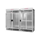 38 Cylinders - Firewall Separated - Large Tanks - Outdoor - Vertical Storage - Steel & Mesh - Gas Cylinder Cage