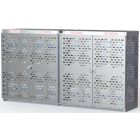 48 Propane Tanks (20 LB) - Outdoor - Vertical Storage - 2 Compartments, 2 Doors - Laser Cut Aluminum - Gas Cylinder Cage