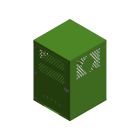 20 Cylinders - Large Tanks - Outdoor - Vertical Storage - Green - Gas Cylinder Cabinet
