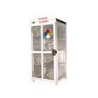 8 Propane Tanks (43 LB) - Outdoor - Horizontal Storage - Steel & Mesh - Gas Cylinder Cage