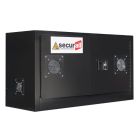 2 Manual Doors - 1 Shelf - Black - Lithium-Ion Battery Charging & Storage Cabinet