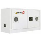 2 Manual Doors - 1 Shelf - White - Lithium-Ion Battery Charging & Storage Cabinet