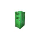 12 Cylinders - Hoist Hook - Forklift Base - Large Tanks - Outdoor - Vertical Storage - Green - Gas Cylinder Cabinet