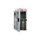 4 Propane Tanks (33-43 lb) - Outdoor - Vertical Storage - Steel & Mesh - Gas Cylinder Cage