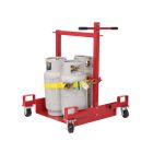4 Propane (33-43lb) or 6 High Pressure Gas Tanks - Forkliftable - Low Profile Floor - Gas Cylinder Cart