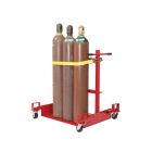 6 Propane (33-43lb) or 8 High Pressure Gas Tanks - Forkliftable - Low Profile Floor - Gas Cylinder Cart
