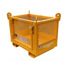 2,000lb Load - Forklift & Crane - 4 Lifting Eyes - Gate - Mesh Sides - Material Lifting Basket