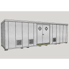 55-Gallon Drum x 48 - Hazmat/Chemical/Flammable Liquids - 4hr Fire Rated - Non-Combustible - Outdoor Chemical Storage Locker