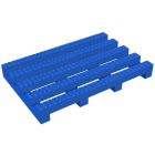 Open Grid - Blue - 2' x 33' - No Slip/Anti-Fatigue/Drainage - Heavy Duty - PVC - Workplace Floor Mat