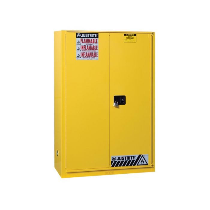 45 Gallons - Bi-Fold, Self-Closing Door - 2 Shelf - Flammable Storage Cabinet