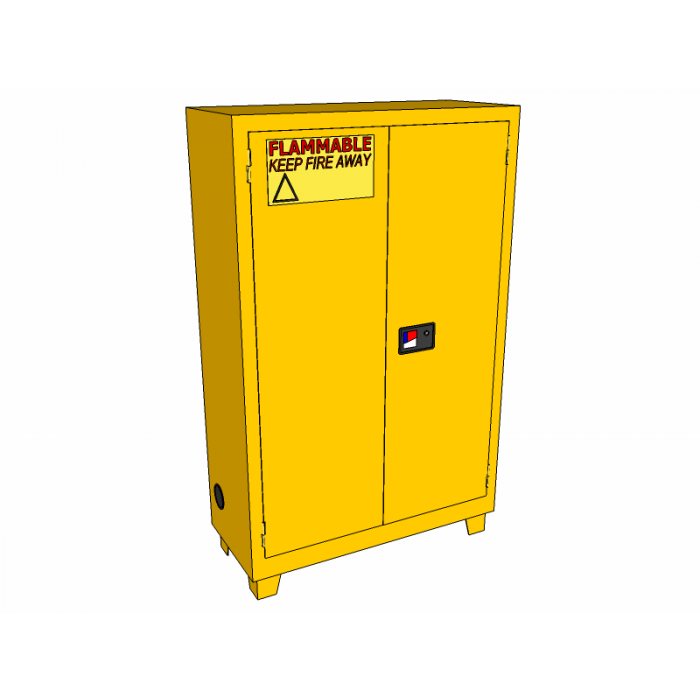 45 Gallons - Forklift - Manual Close - 2 Shelf - Flammable Storage Cabinet