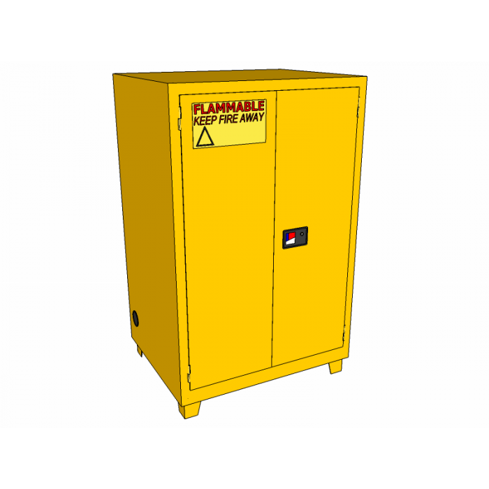 90 Gallons - Forklift - Manual Close - 2 Shelf - Flammable Storage Cabinet