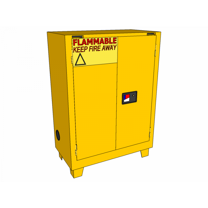28 Gallons - Forklift - Self-Closing - 2 Shelf - Flammable Storage Cabinet
