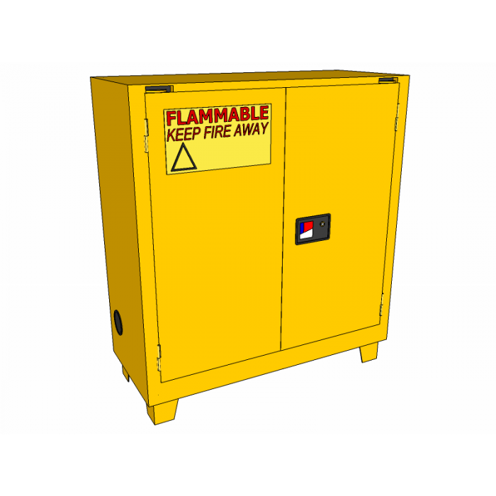 30 Gallons - Forklift - Self-Closing - 1 Shelf - Flammable Storage Cabinet