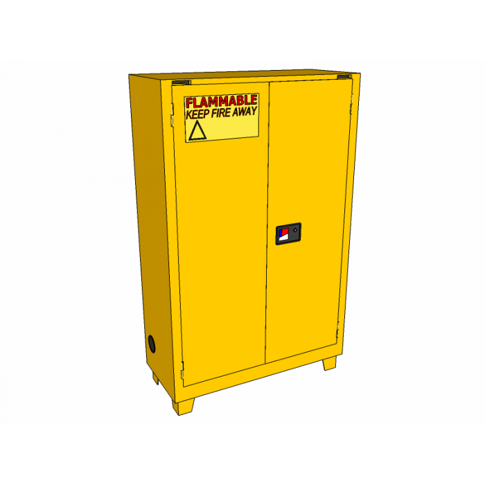 45 Gallons - Forklift - Self-Closing - 2 Shelf - Flammable Storage Cabinet