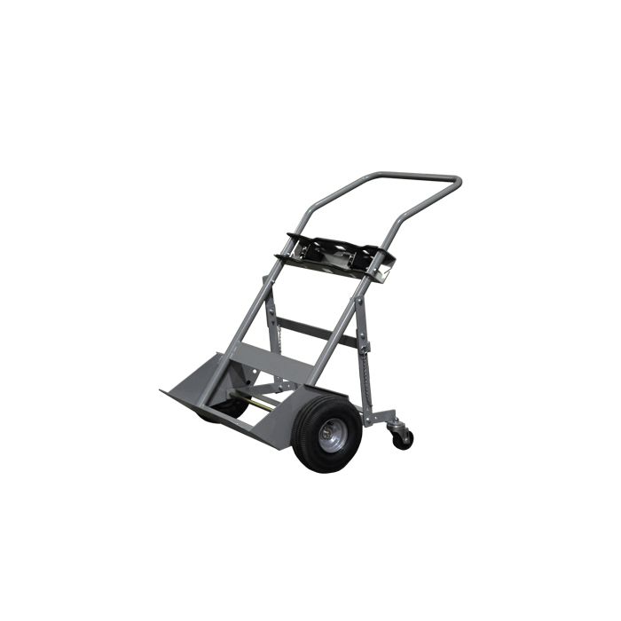 2 Cylinders - Flat Free Tires - Rear Casters - Gas Cylinder Hand Truck