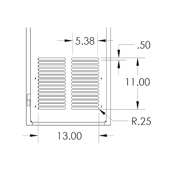 Gas Cabinet, 1 Cylinder, Exhaust Vent, OSHA u0026 IFC Compliant, CB7100SE -  USAsafety.com