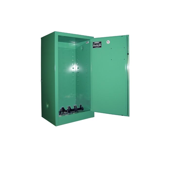 12 Cylinders - Oxygen & Medical Gases (D,E Tanks) - Manual Close - Cylinder Storage Cabinet