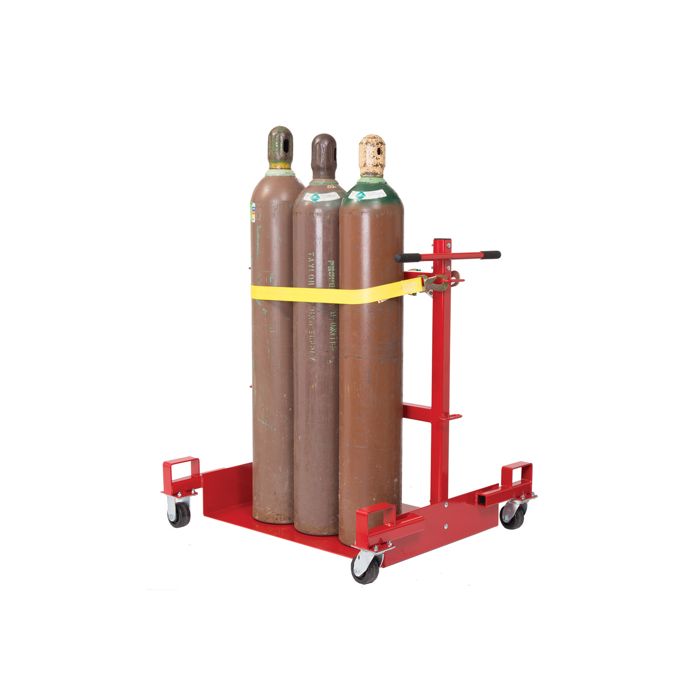 6 Propane (33-43lb) or 8 High Pressure Gas Tanks - Forkliftable - Low Profile Floor - Gas Cylinder Cart