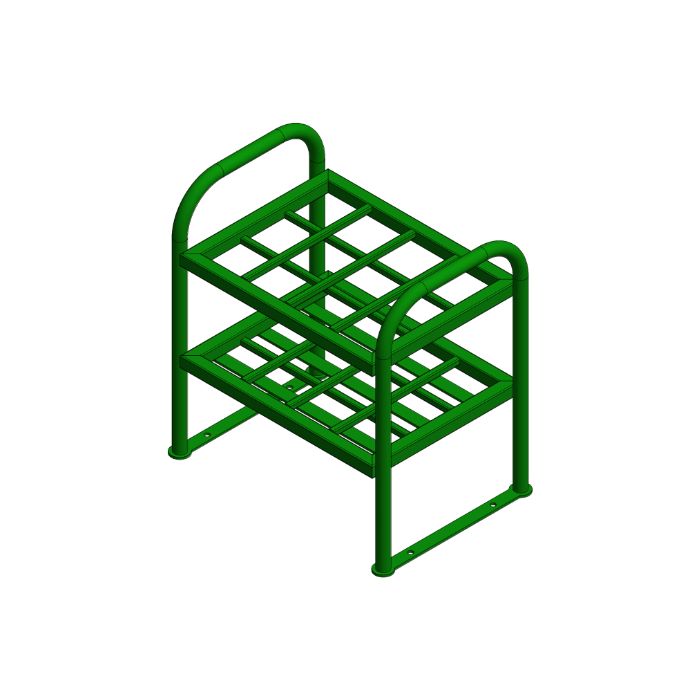 12 Cylinders - Oxygen & Medical Gases (M6) - Green - Cylinder Rack ...