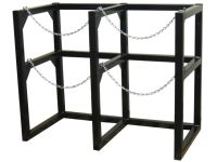 2 Cryogenic Tanks (22" Dewar) - Liquid Gas Cylinder Rack