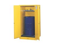 55-Gallon Drum x 1 - Vertical Storage With Rollers - Self-Closing - Flammable Storage Cabinet