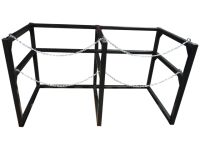 2 Cryogenic Tanks (33" Dewar) - Liquid Gas Cylinder Rack