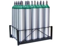 20 Cylinders - Oxygen & Medical Gases (D,E,M9) - Cylinder Rack