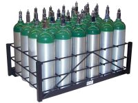 24 Cylinders - Universal Oxygen & Medical Gases (D,E,M9,M7,ML6) - Cylinder Rack