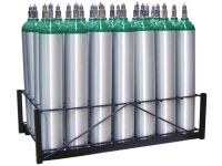 28 Cylinders - Oxygen & Medical Gases (D,E,M9) - Medical Cylinder Rack