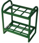 6 Cylinders - Oxygen & Medical Gases (D,E) - Green - Cylinder Rack