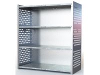 Open Front - 2 Shelves - Metal - Wide - Storage Cabinet