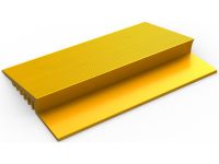 2-1/2" Wide - Yellow - Flexible PVC Edging for Workplace Floor Mats