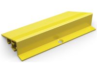Yellow Powder-Coated Aluminum Edging Strip for Workplace Floor Mats