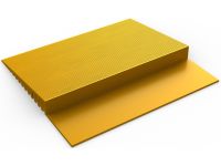 3-3/4" Wide - Yellow - Flexible PVC Edging for Workplace Floor Mats