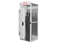 8 Cylinders - Large Tanks - Outdoor - Vertical Storage - Steel & Mesh - Gas Cylinder Cage