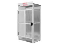 12 Cylinders - Large Tanks - Outdoor - Vertical Storage - Steel & Mesh - Gas Cylinder Cage